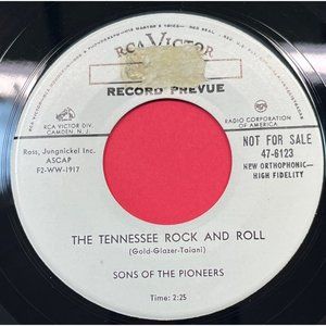 Sons of the Pioneers Tennessee Rock and Roll / Three of Us 45 Country Promo